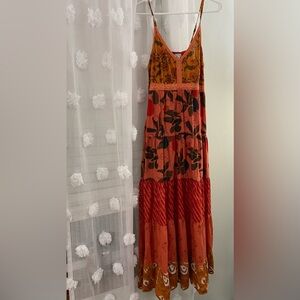Earthbound Floral Boho Maxi Dress size Large
56” in length